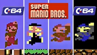 Super Mario Bros. Enhanced Versions Comparison #retrogaming  #supermariobros #nes 