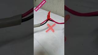 Two core cable joint trick#shorts #wireworks #diy