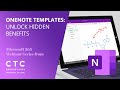 OneNote Templates - Unlock Hidden Benefits