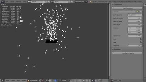 upbge python component - a simple particle system