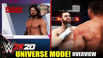 WWE 2K20 Universe Mode Full Overview! Rivalries, Set Up, NEW Promo, Animations, Changes & More!