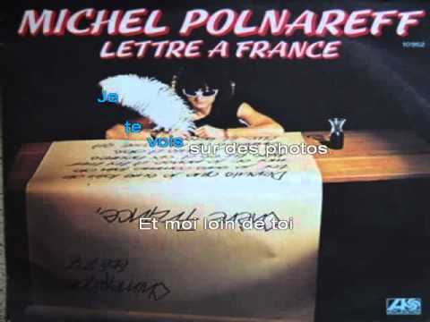 Lettre à france de Michel Polnareff karaoke by biccounnet - YouTube