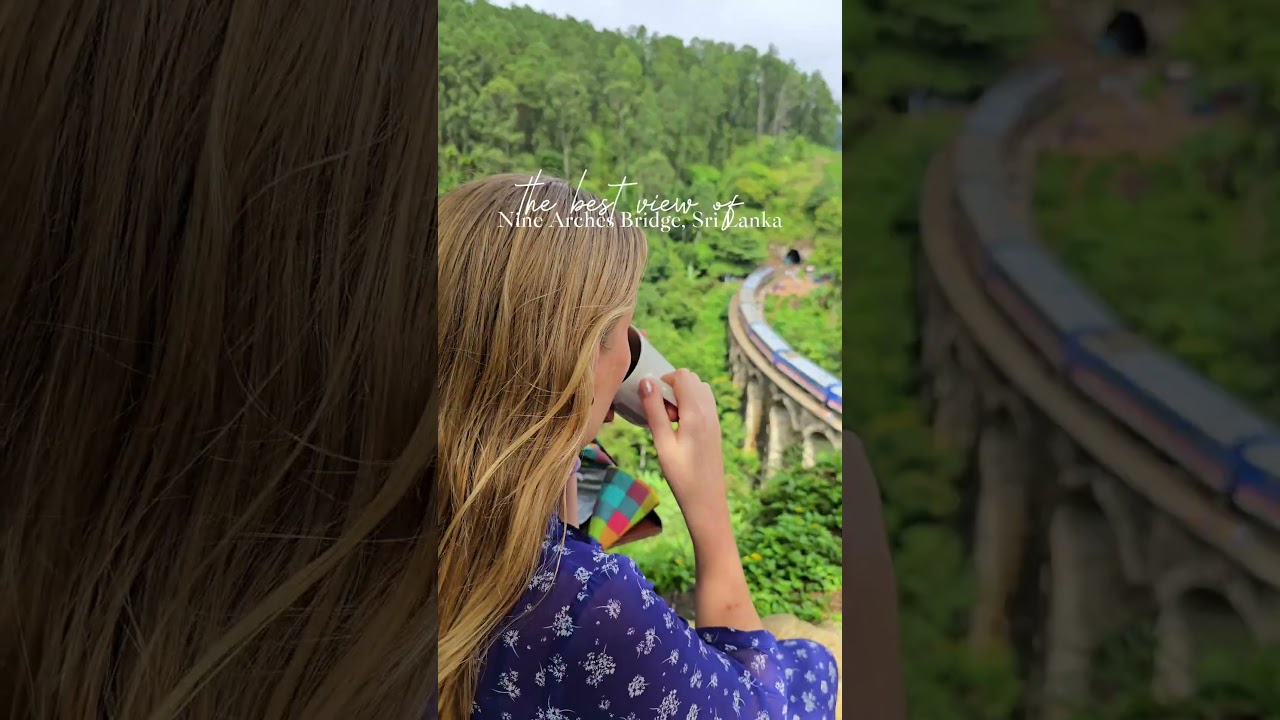 The best Nine Arches Bridge view from Asamka Café Ella, Sri Lanka 🇱🇰
