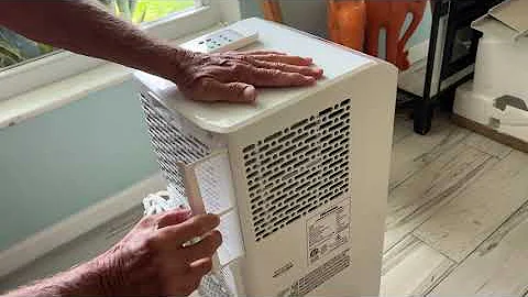 How to remove and clean filters on the Hisense portable air conditioner
