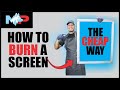 Cheap way to burn a screen for beginners  part 3 screen printing from start to finish