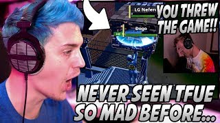 Ninja Responds To Tfue SCREAMING At His Teammate After CHOKING In The Tournament!