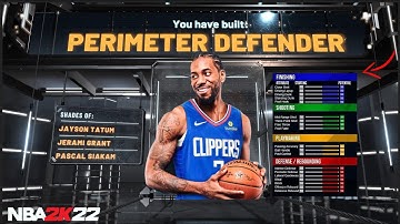 NBA 2K22 BEST PERIMETER DEFENDER! | BEST PF BUILD CURRENT GEN