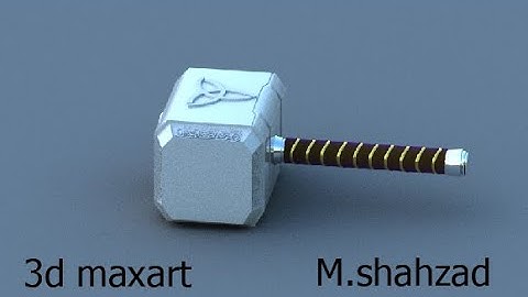 Thor hammer model in maya part 1