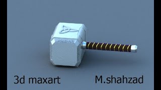 Thor hammer model in maya part 1