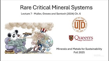 GEOS 5318: Minerals and Metals Lecture 7 - Rare Critical Mineral Systems