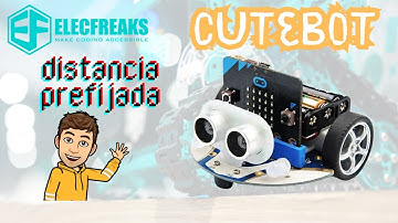 Smart Car CUTEBOT para micro:bit - Tutorial Distancia Prefijada - sensor de distancia y condicional