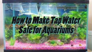 How to Make Water Safe for Aquariums