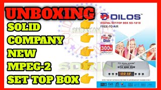 DD FREE DISH BEST FREE TO AIR SET TOP BOX DILOS SD(MPEG-2) 1818 UNBOXING & MENU WIVE