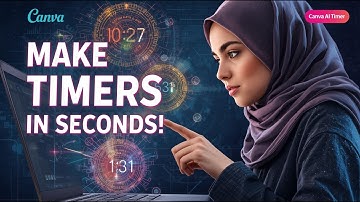 Make Timers in Seconds! - How to Create Countdown Timer Using Canva AI Tutorial