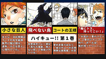 ハイキュー 第1巻のストーリーを詳しく解説します 主人公 日向翔陽と影山飛雄の中学生でのライバル対決 バレー部に入るための試合はどうなるのでしょうか ゆっくり解説 