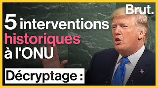 5 interventions historiques à l'Assemblée générale de l'ONU