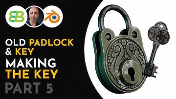 Old Padlock and Key Tutorial Series - Making the Key - Blender v4 - Part 5