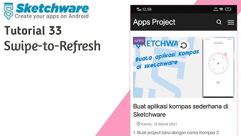 Sketchware Swipe to Refresh