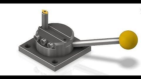 Inventor Presentations for Assembly Lathe Tool for Ball Profile Purpose