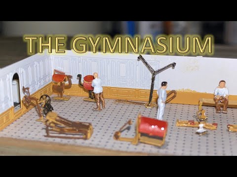 Radio Control Trumpeter 1:200 Titanic Build Part 58 - The Gymnasium