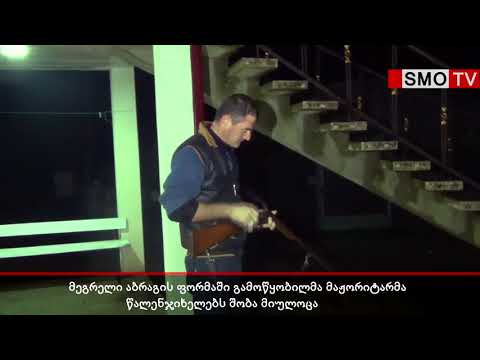 მეგრელი აბრაგის ფორმაში გამოწყობილი მაჟორიტარი და საშობაო მილოცვა მოსახლეობას