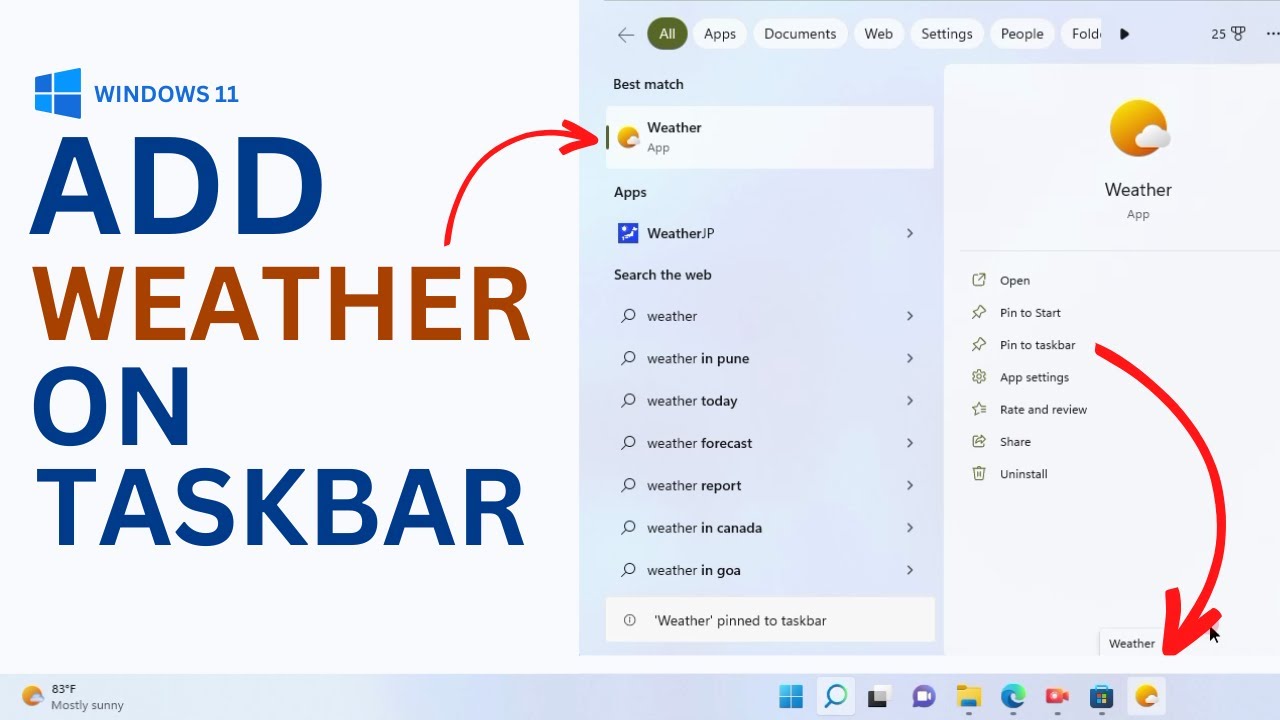 How To Add Weather To Taskbar On Windows 11 Enable Weather In