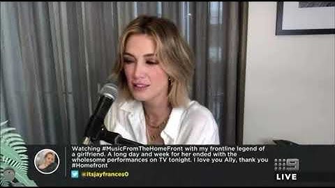 Delta Goodrem and Colin Hay on Home Front Australia for Anzac Day