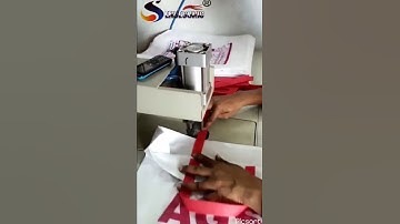 ultrasonic singal punch welding machine.                     #ultrasonic #carrybag #youtube