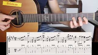 Video thumbnail of "The Easiest Blues on Acoustic Guitar | Beginner Friendly"