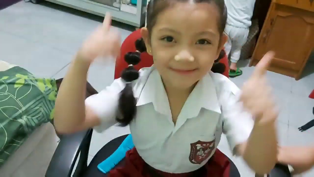 Tata Rambut  Sederhana untuk  Anak  Sekolah  Bag 2 YouTube