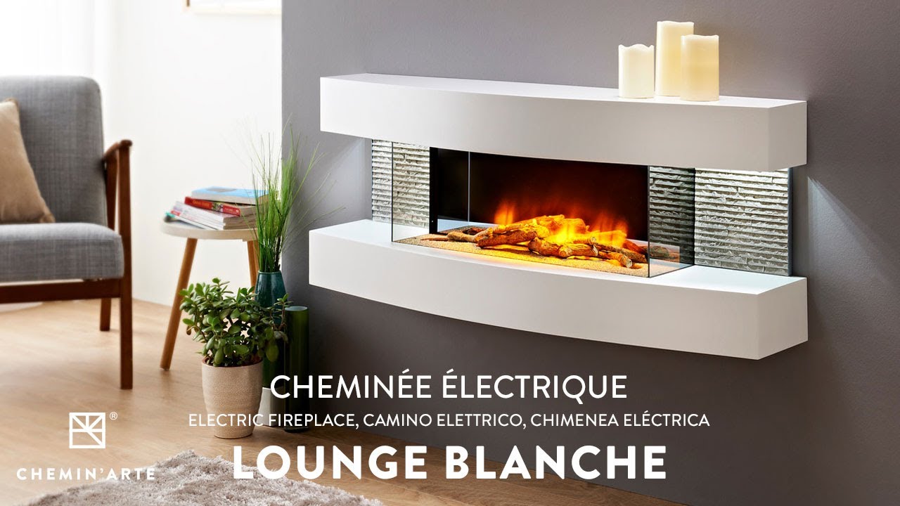 Chimenea eléctrica Lounge diseño blanco 2000W