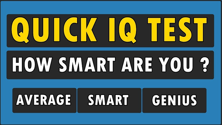 IQ Test For Genius Only - How Smart Are You ?