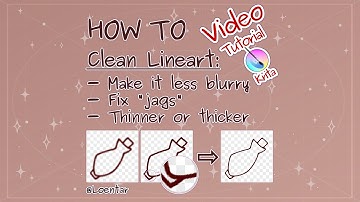 Krita video tutorial, clean line art