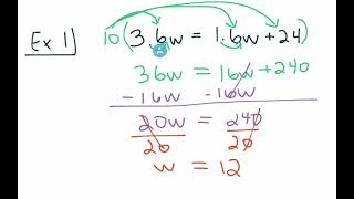 8th Grade Go Math Module 7 Lesson 2b: Equations with Rational Numbers (Decimals)