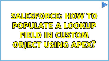 Salesforce: How to populate a lookup field in custom object using Apex?
