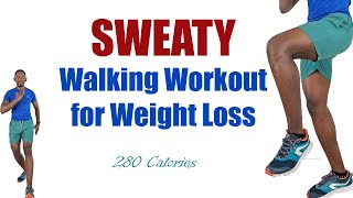🔥3500 Steps in 30 Mins🔥SWEATY Walking Workout for Weight Loss🔥280 Calories🔥