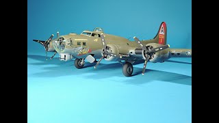 Airbrushing the Assembly-Part 14 of Detailing & Building the Revell Monogram1/48 scale B-17G.