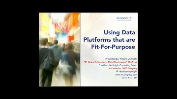 Using Data Platforms That Are Fit For Purpose