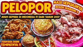 BEDA DARI YG LAEN!! AYAM GEPREK MAKAN NYA PAKE KUAH TONGSENG.... 