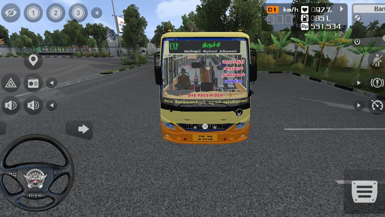 💥New mod bus Jakarta to Bandung driving loading map passengers station bus simulator game play😍😲 