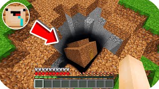 LA CASA DE BEBE NOOB APARECE EN UN AGUJERO GIGANTE 🏡😱 MINECRAFT TROLL