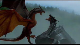 Dragon twin fight scene