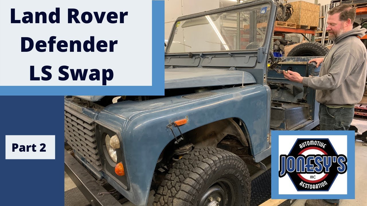 Land Rover Defender 90 LS Swap Part 2 - YouTube