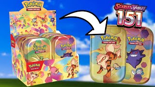 OPENING ALL POKEMON 151 MINI TINS