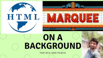 MARQUEE TAG ON A BACKGROUND COLOR IN HTML | ADVANCE USE OF MARQUEE TAG IN HTML WEB PAGE |