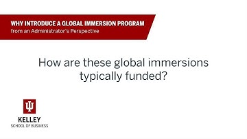Funding global immersion programs (Admin Insights)