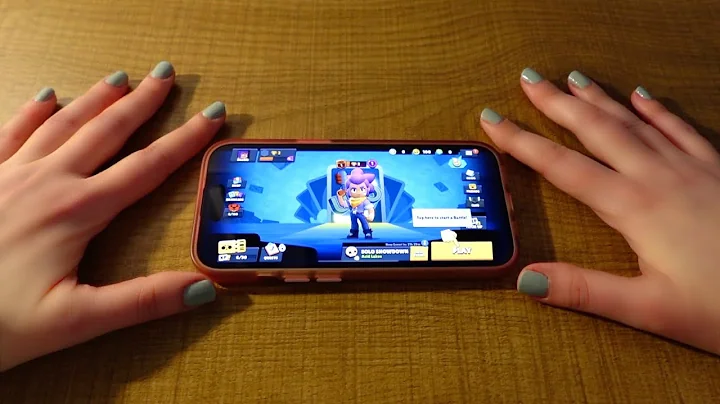 ASMR Playing Brawl Stars + gum chewing