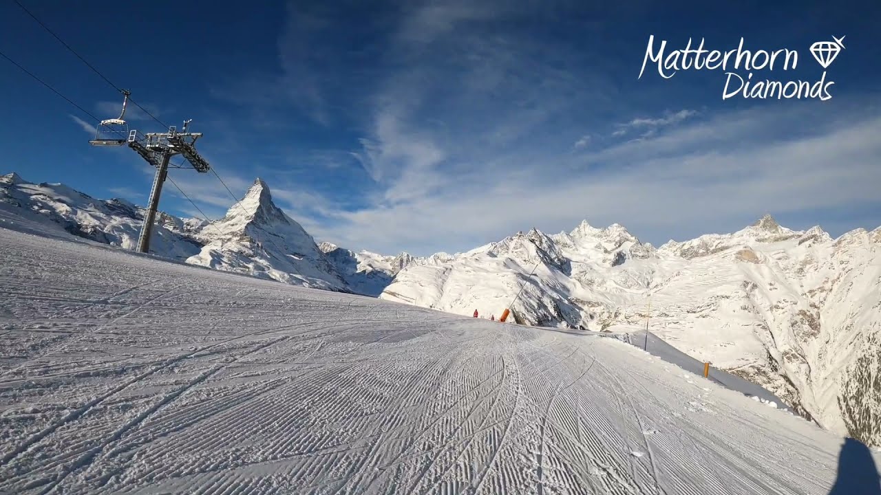 Zermatt Ski Run: Blauherd - Findeln - Eja