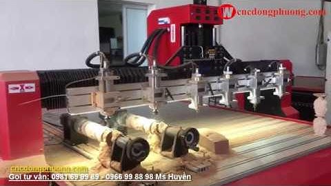 Máy cnc điêu khắc gỗ đa năng đục tranh và đục tượng | máy cnc đa năng Đông Phương