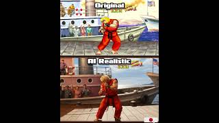 Street Fighter 2 Ken: Arcade Nostalgia vs. AI Realism! (Shorts) #streetfighter #arcade #ai